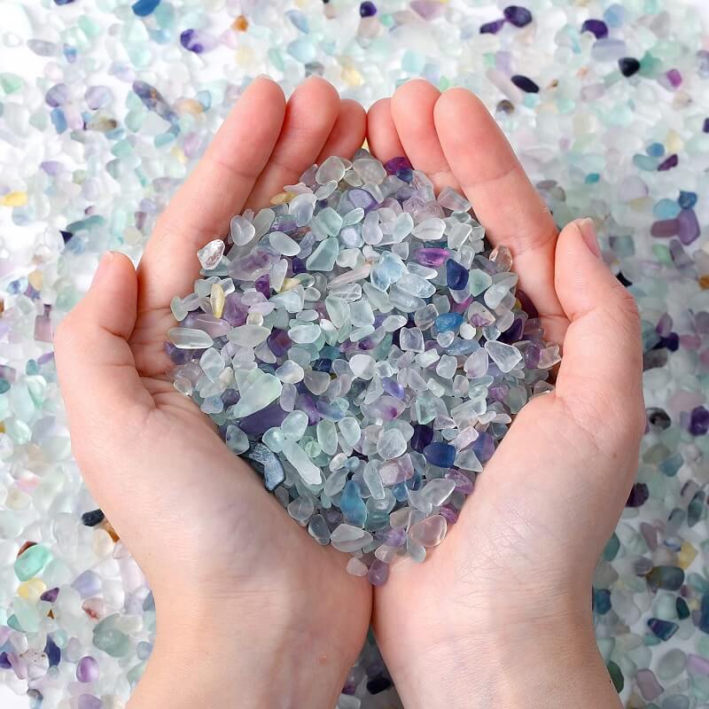 Alternative view of Chakra Crystal Natural Quartz Gravel Bulk 200G