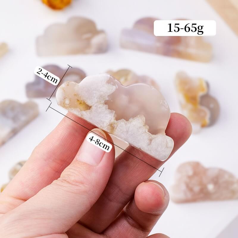Agate Crystal Carving Bulk Sakura Agate Cloud - Image 7