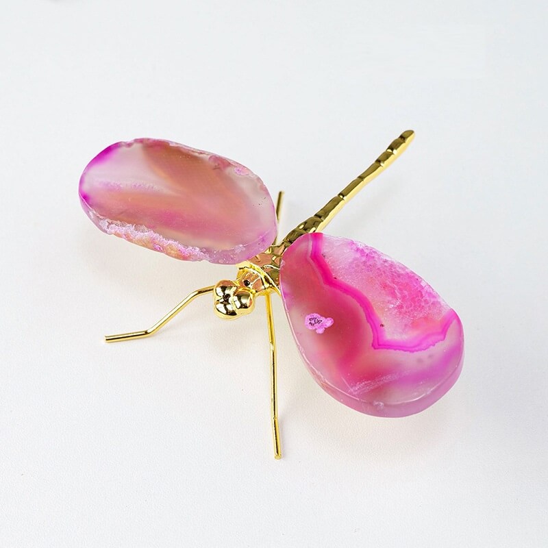 Agate Dragonfly Crystal Ornament Crafts Wholesale - Image 6