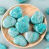 Amazonite Love Heart Stone