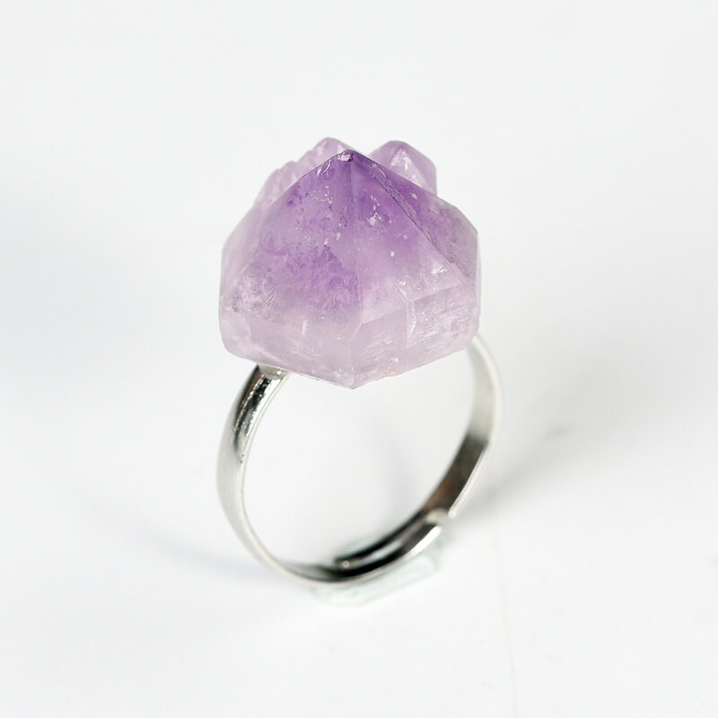 Alternative view of Amethyst Cluster Ring Raw Stone In Bulk