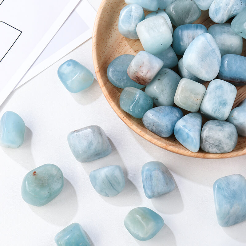 Aquamarine Crystal Polished Stones Wholesale