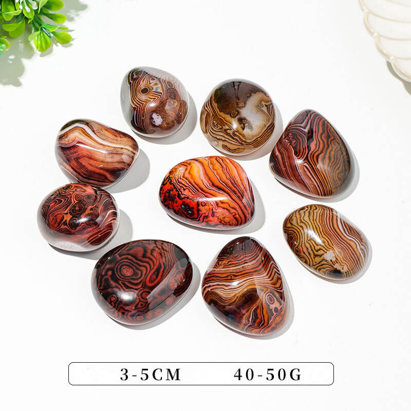Alternative view of Black Striped Red Agate Wholesale