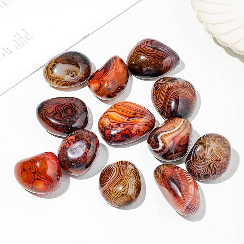 Black Striped Red Agate Wholesale