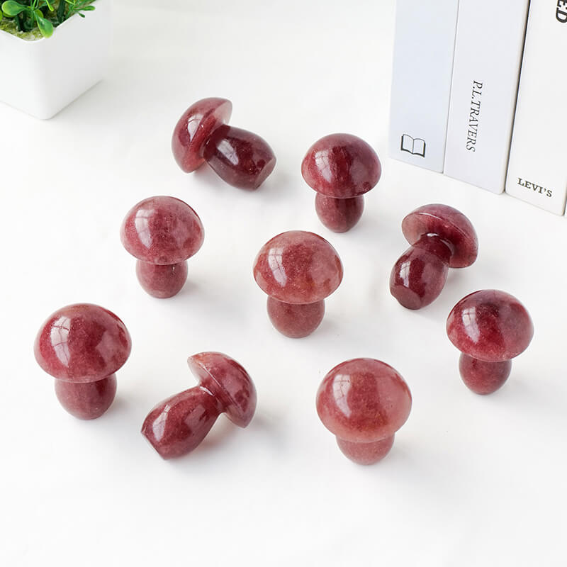 Cherry Crystal Mushroom Carving