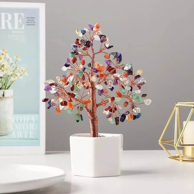 Crystal Gravels Tree Quartz Bonsai