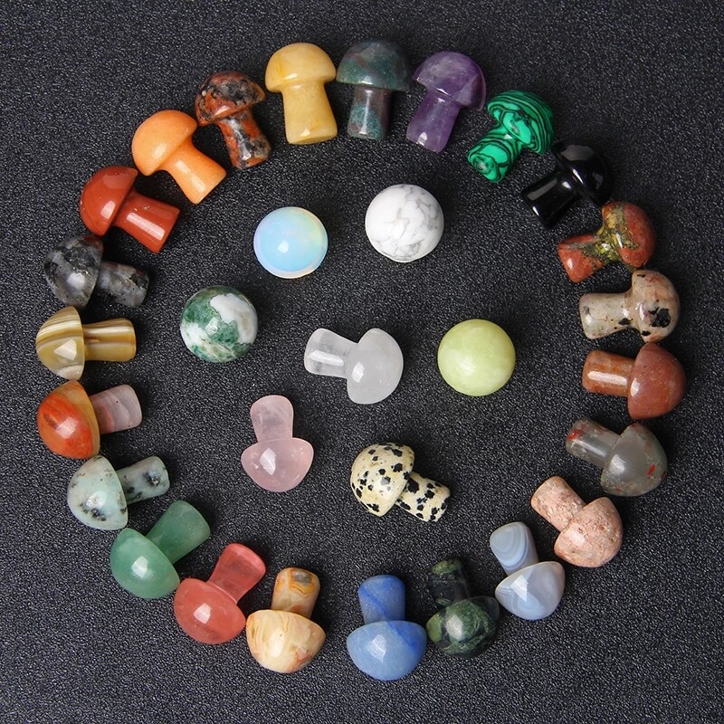Alternative view of Mini Mushroom Crystals Stone Bulk