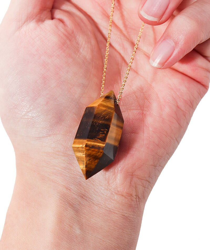 Wholesale Crystal Pointed Tower Necklace With Chain - Image 3