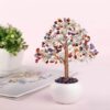 Crystal Quartz Tree 7 Chakra Gemstone