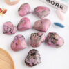 Crystal Rhodonite Heart Ornament