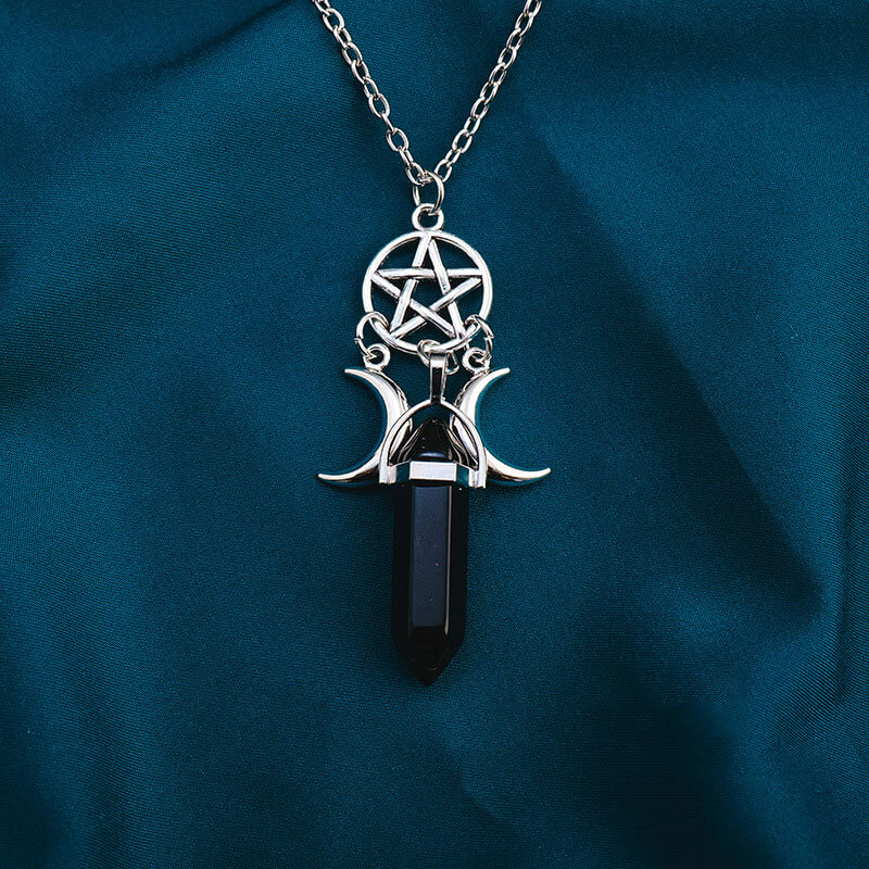 Crystal Tower Necklace Wholesale Pointed Pendant - Image 4