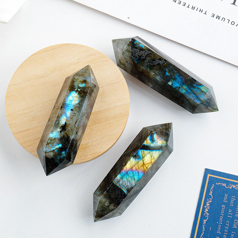 Double Point Labradorite Tower Crystal