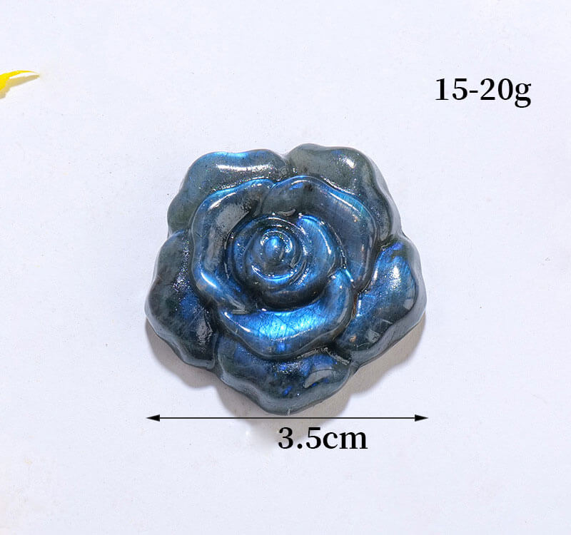 Labradorite Carving Blue Moonstone Crystal - Image 8