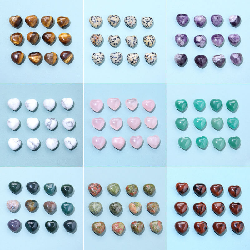 Alternative view of 1.5CM Mini Heart Crystal Stones Wholesale