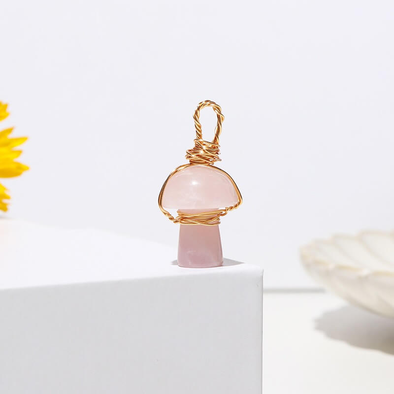 Mini Mushroom Necklace Crystal Bulk - Image 20