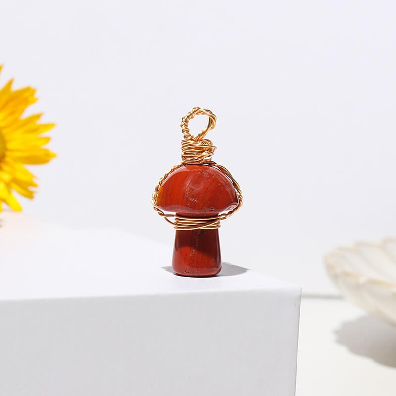 Mini Mushroom Necklace Crystal Bulk - Image 9