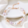 Pearl Bracelet Women Beads Adjustable Jewelry