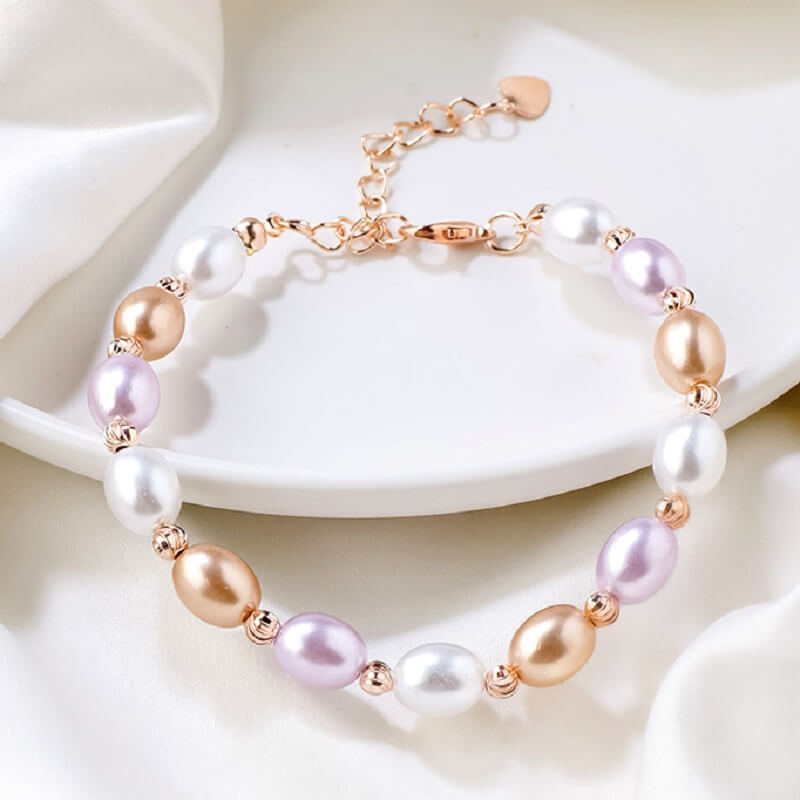 Pearl Bracelet Women Beads Adjustable Jewelry