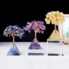 Pyramid Crystal Tree Craft Crushed Stone