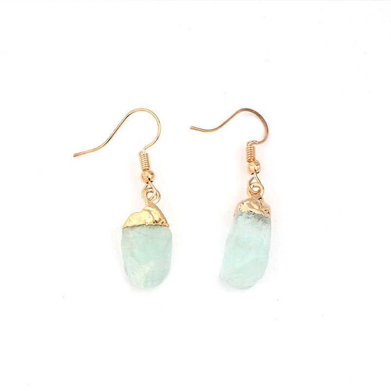 Alternative view of Raw Crystal Stone Earring In Bulk