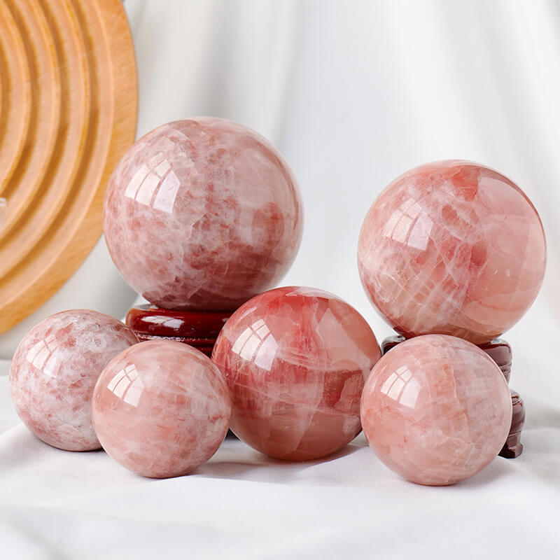 Red Calcite Sphere Ball Wholesale