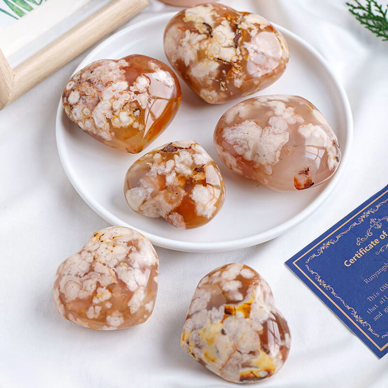 Sakura Flower Agate Love Stones