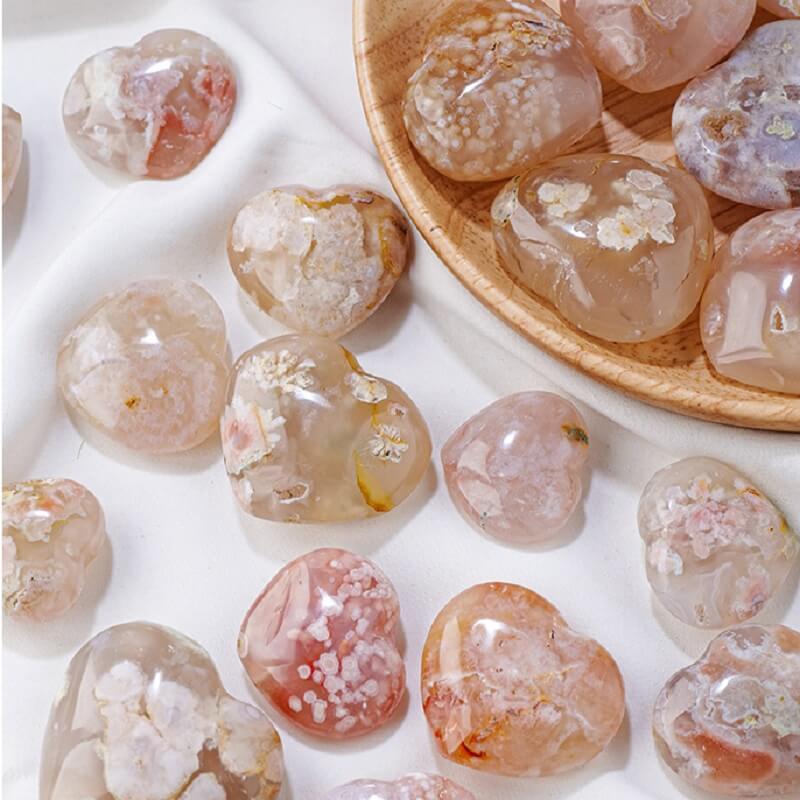 Alternative view of Sakura Flower Agate Wholesale Love Stones