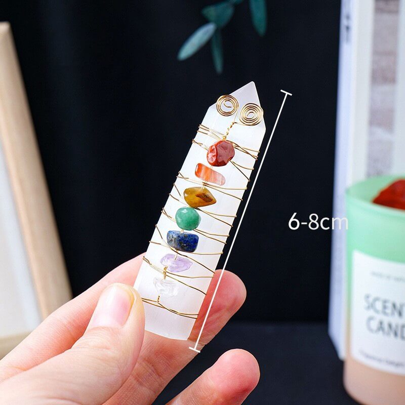 Wholesale Selenite Tower With Raw Crystal Stones - Image 3