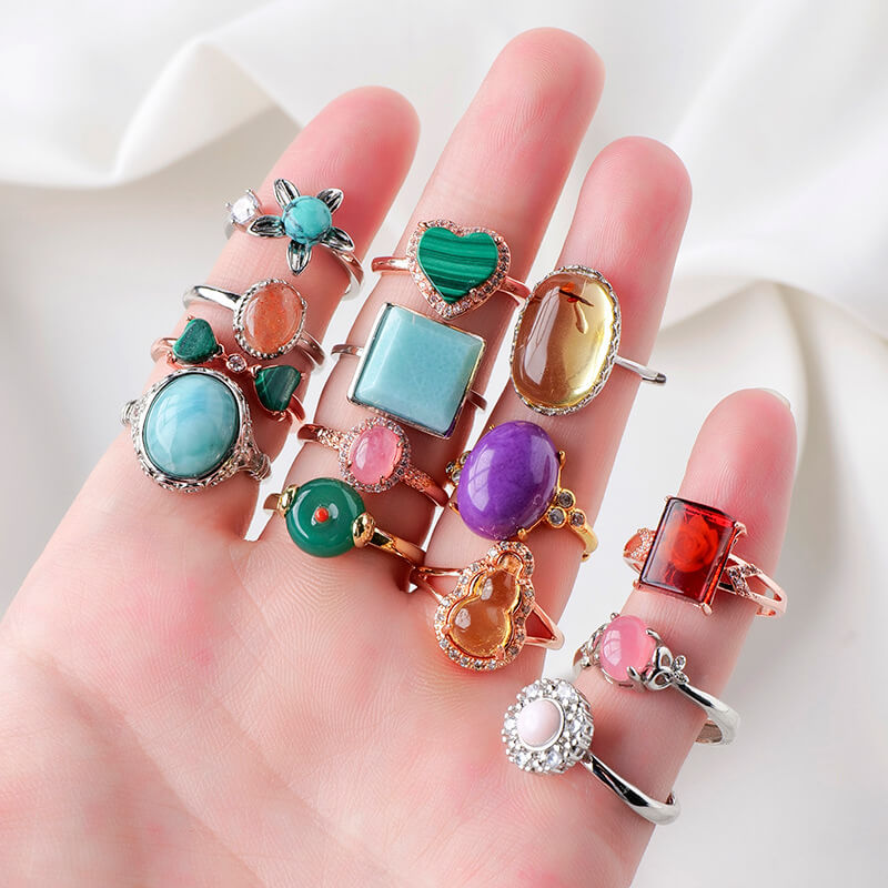 Coloured Shaped Ring Wholesale