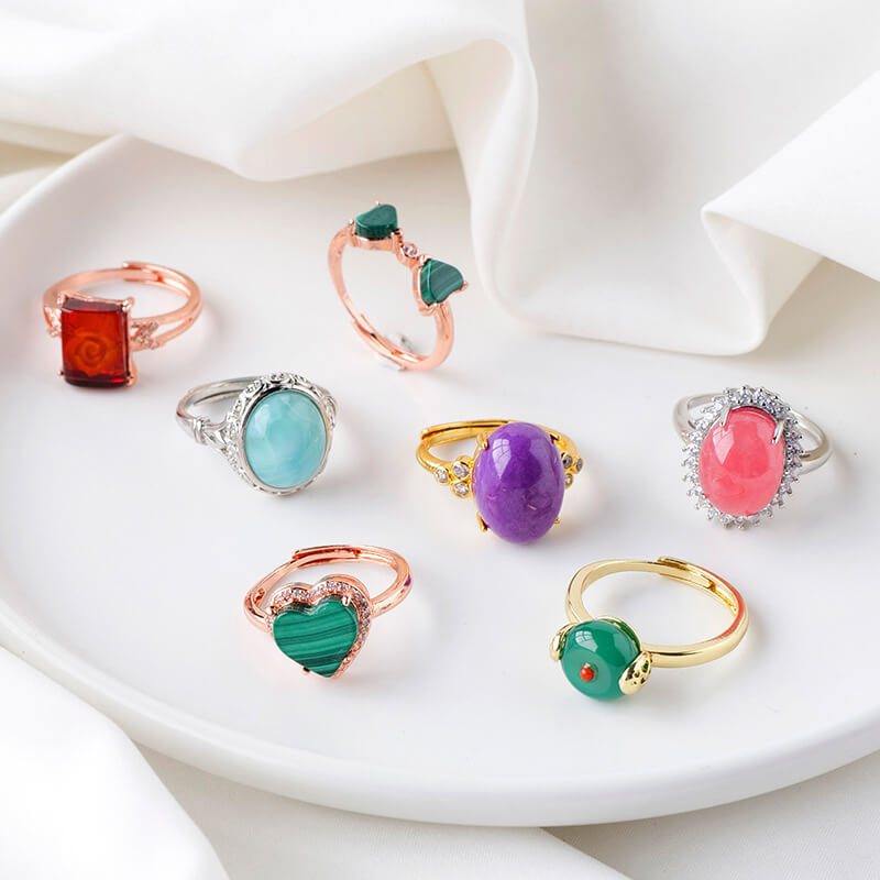 Coloured Shaped Ring Wholesale