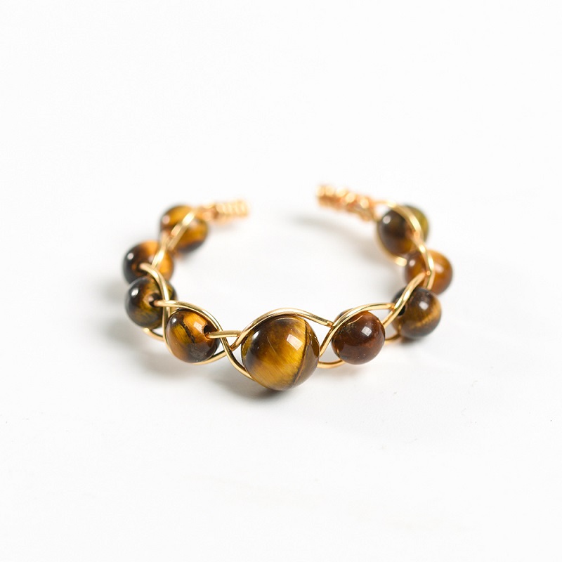 Alternative view of Bead Ring Crystal Quartz Ring Bulk