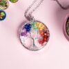 Chakra Gemstone Life Tree Necklace Wholesale