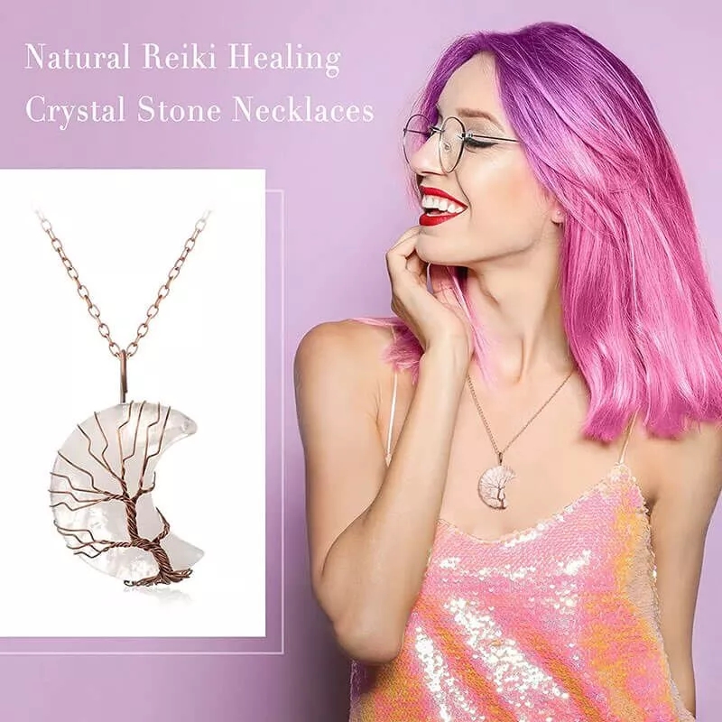 Moon Necklaces Healing Crystal Jewelry - Image 13