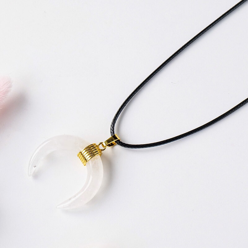 Crescent Moon Necklace Wholesale Crystal - Image 6