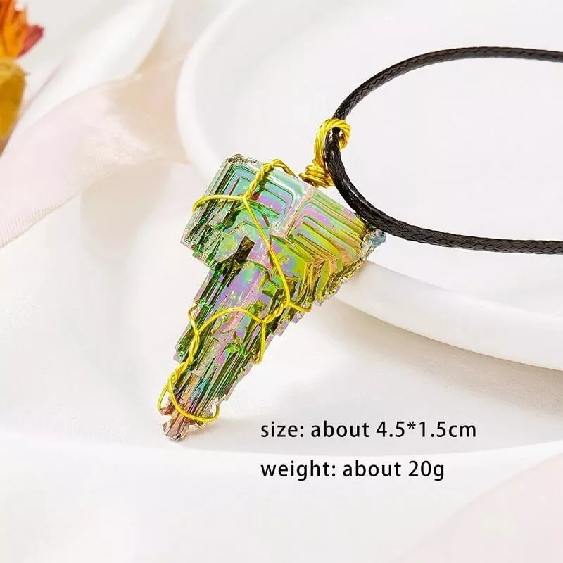 Bismuth Necklace Wholesale Crystal Ore Pendant - Image 3