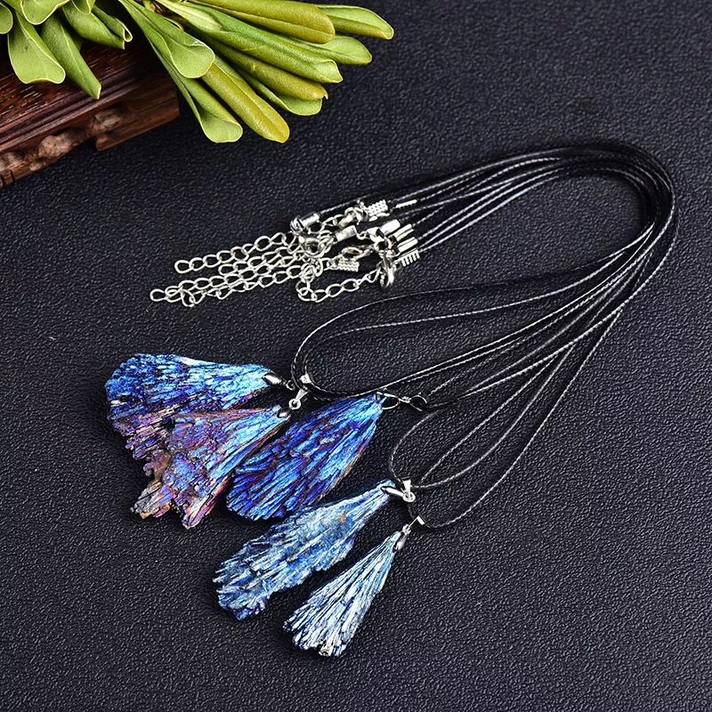Aura Tourmaline Kyanite Spear Necklace Sheets - Image 4