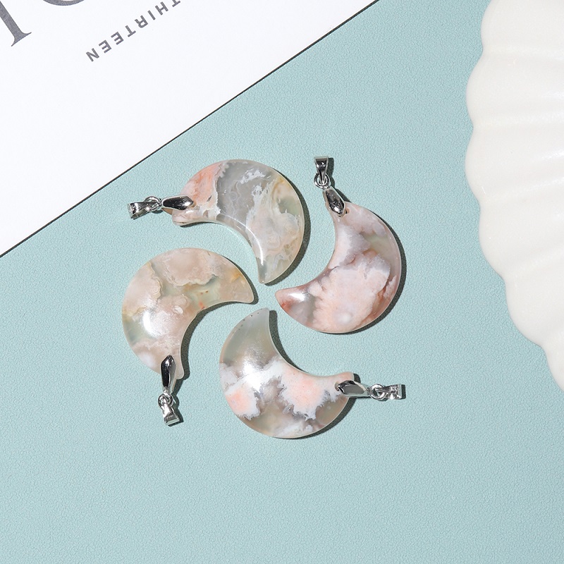 Alternative view of Sakura Flower Agate Necklace Wholesale