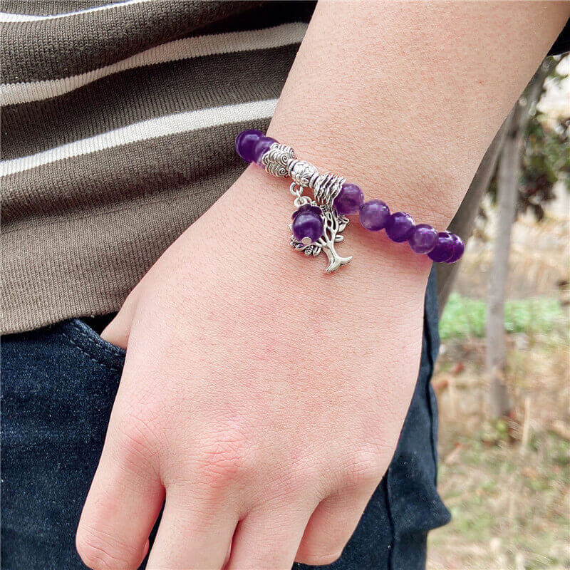 Amethyst Bracelet Wholesale Tree Of Life Pendant - Image 6