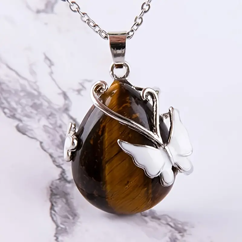Alternative view of Butterfly Necklace Wholesale Crystal Pendant