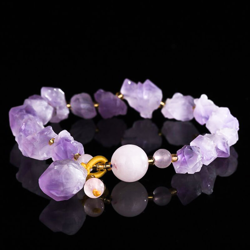 Amethyst Raw Stones Bracelet Wholesale - Image 3