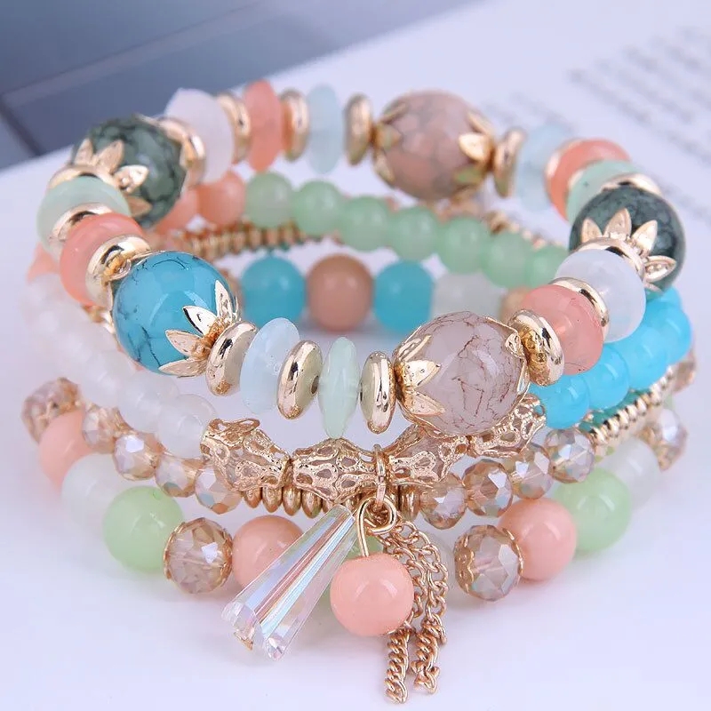 Wholesale Bohemian Tassel Bracelets Multilayer