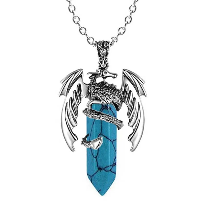 Alternative view of Dragon Crystal Necklaces for Men Women