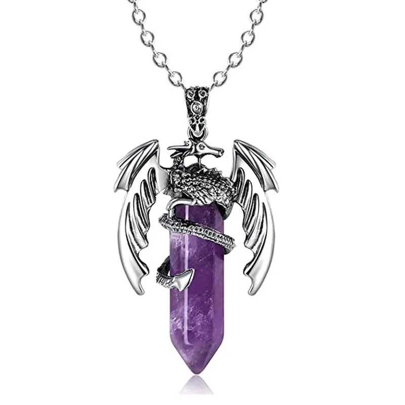 Dragon Crystal Necklaces for Men Women - Image 3