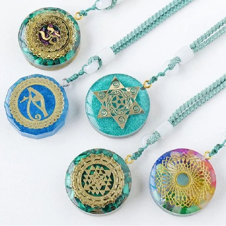 Alternative view of Healing Orgone Crystal Necklace Pendant