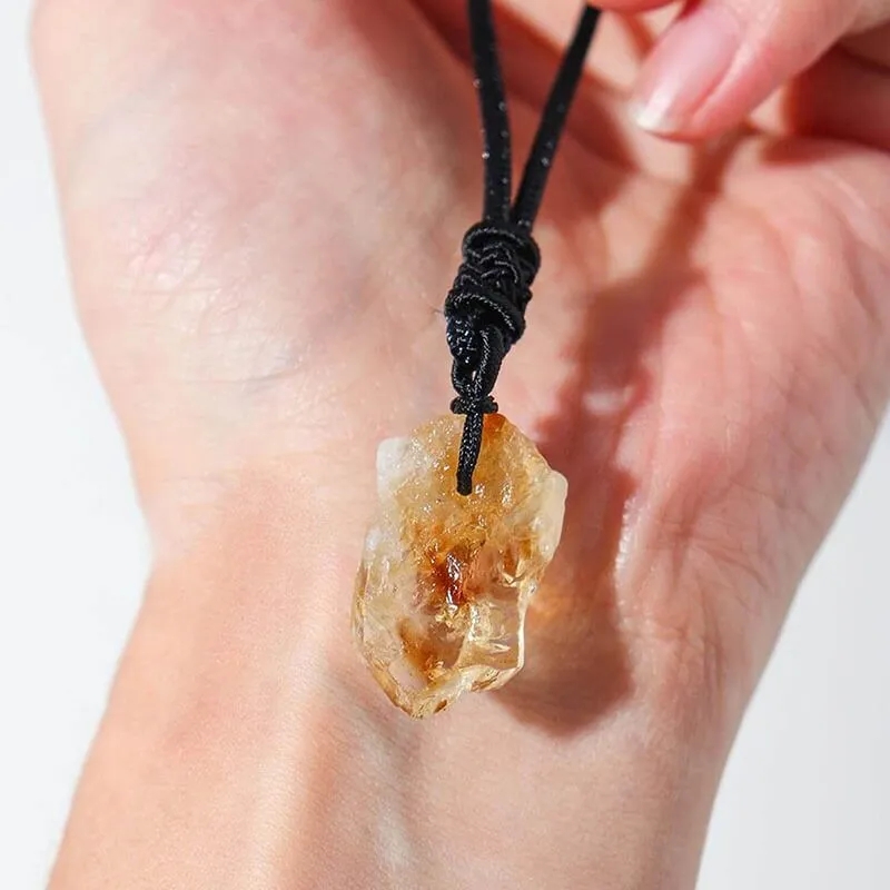 Raw Citrine Stone Necklace Crystal Wholesale - Image 3