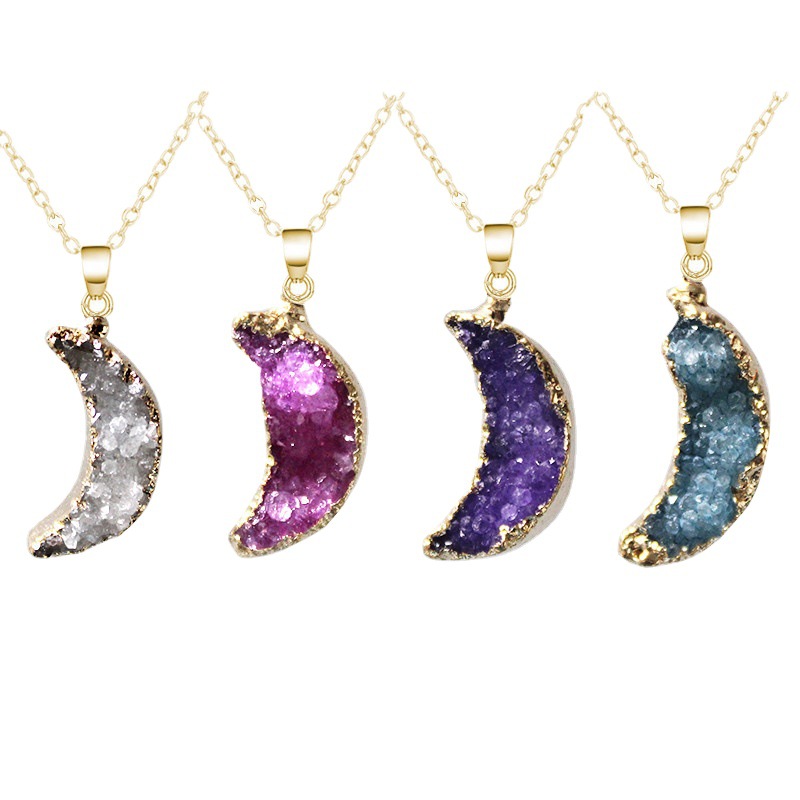 Moon Cluster Crystal Necklace Wholesale