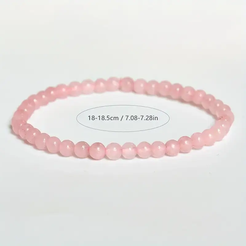 4/6/8/10mm Natural Rose Quartz Crystal Bead Bracelet Wholesale - Image 4