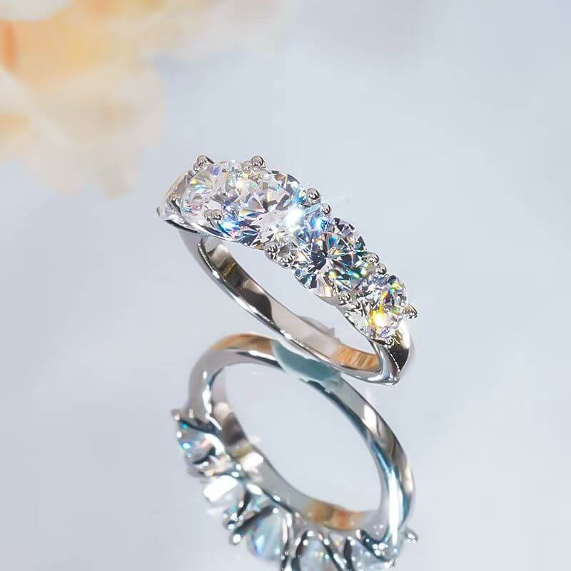 3.6 Carat Moissanite Ring 925 Sterling Silver - Image 7