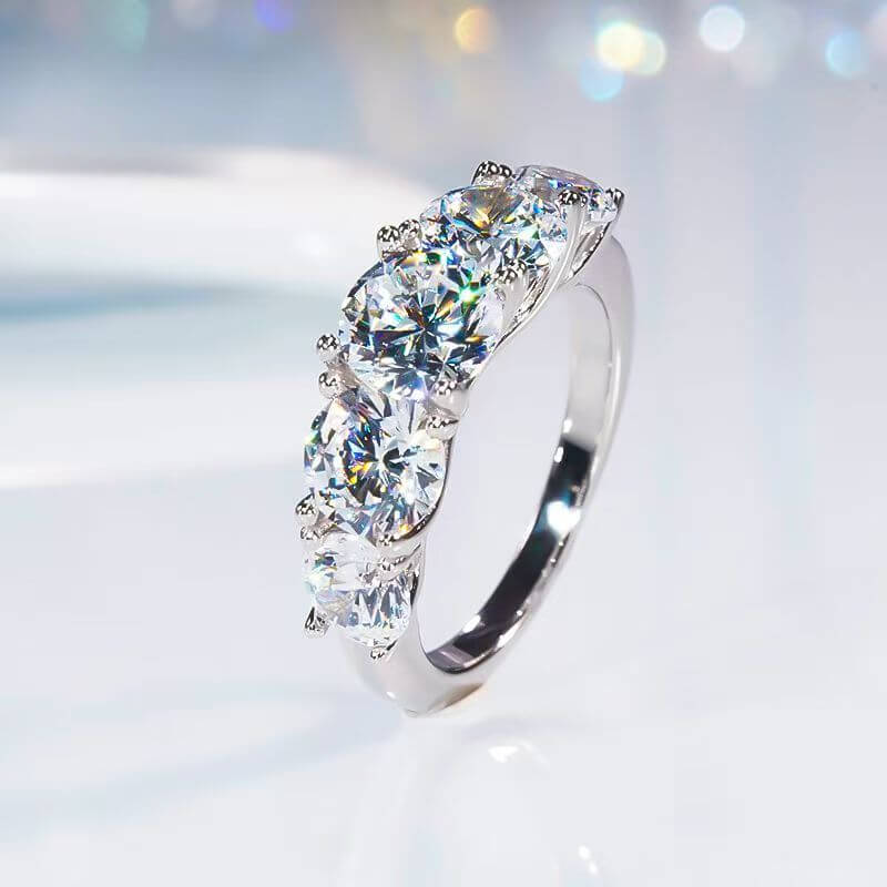3.6 Carat Moissanite Ring 925 Sterling Silver - Image 6