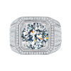 Mens Moissanite Wedding Ring Wholesale 925 Sterling Silver